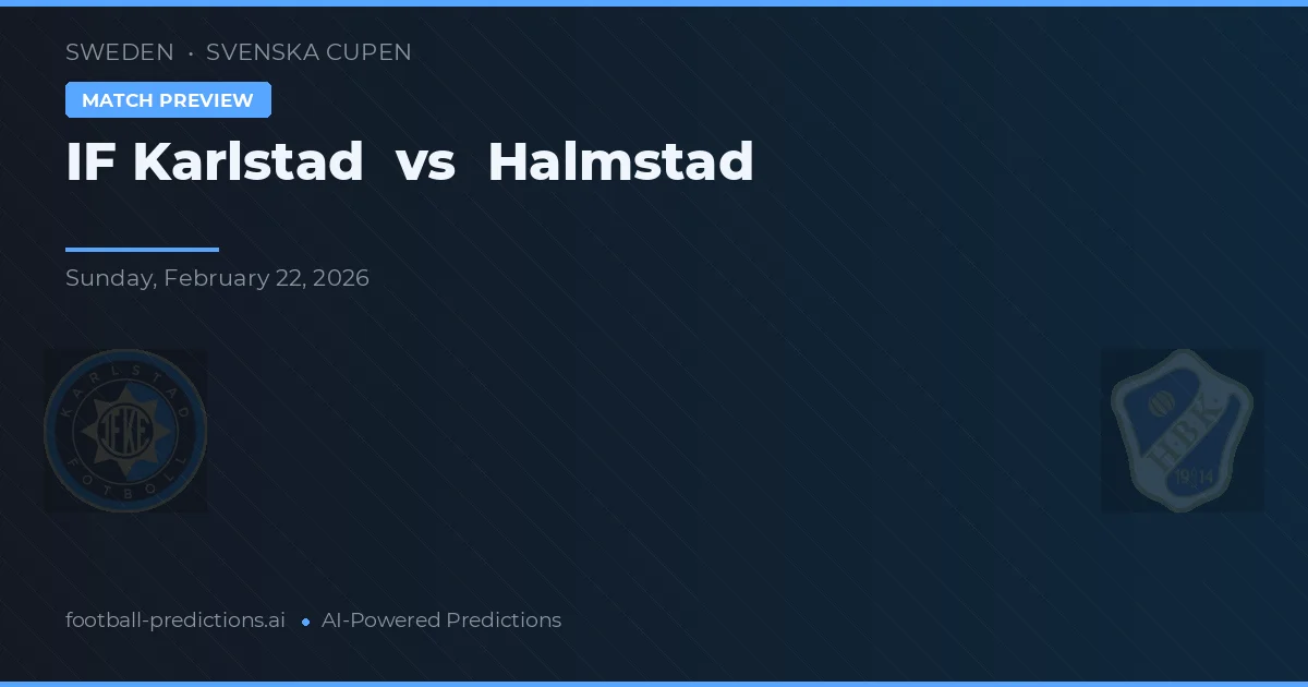 IF Karlstad vs Halmstad — předpověď a náhled zápasu