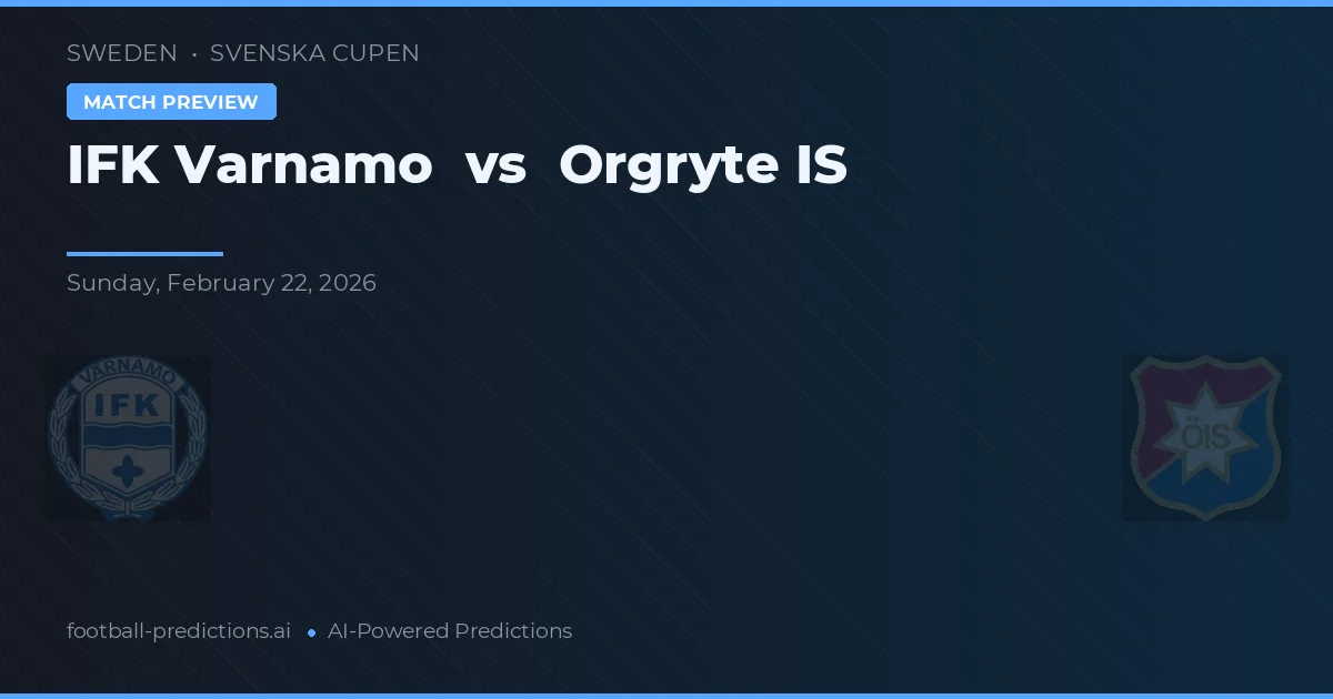 IFK Värnamo vs Oergryte IS — předpověď a náhled zápasu