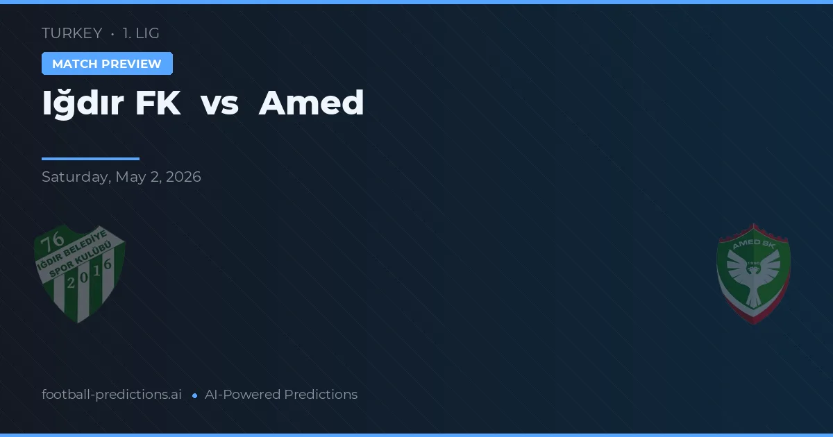 Iğdır FK vs Amed preview