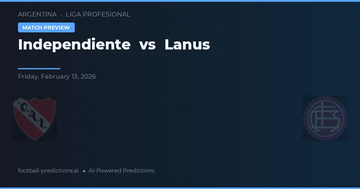 Independiente vs Lanús — předpověď a náhled zápasu