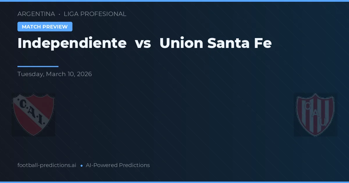 Independiente vs Union Santa Fe — předpověď a náhled zápasu