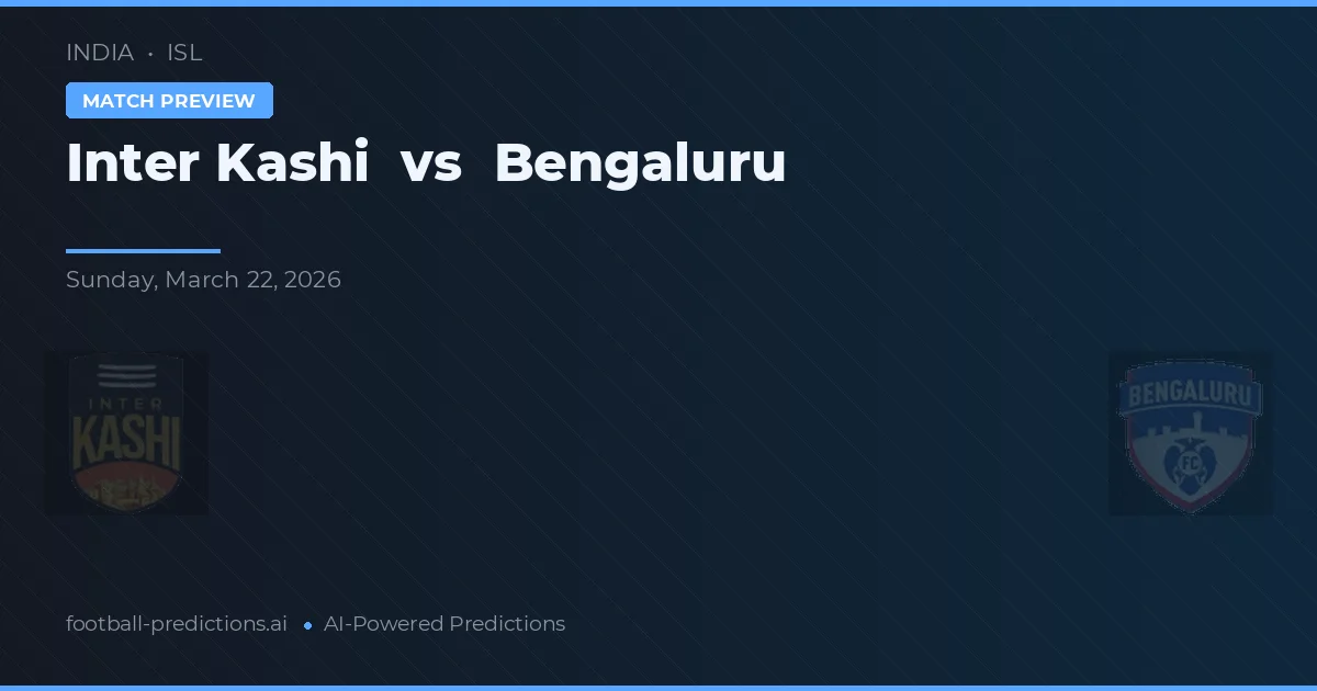 Inter Kashi vs Bengaluru — předpověď a náhled zápasu