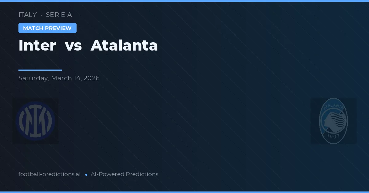 Inter vs Atalanta — předpověď a náhled zápasu