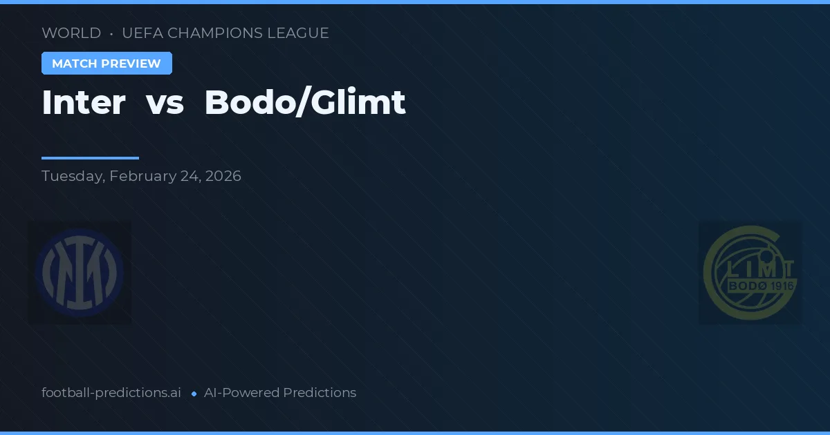 Inter vs Bodø/Glimt — předpověď a náhled zápasu
