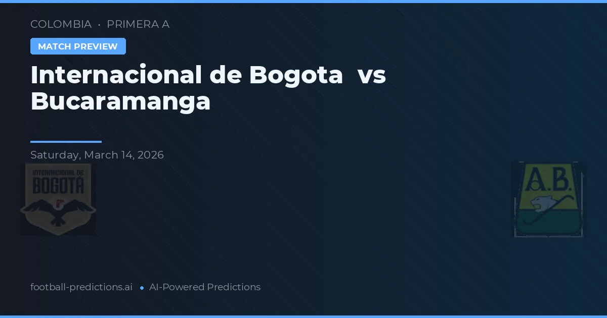 Independiente de Bogotá vs Bucaramanga — předpověď a náhled zápasu