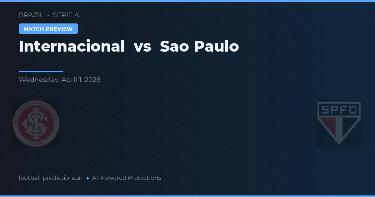 Internacional vs São Paulo — předpověď a náhled zápasu