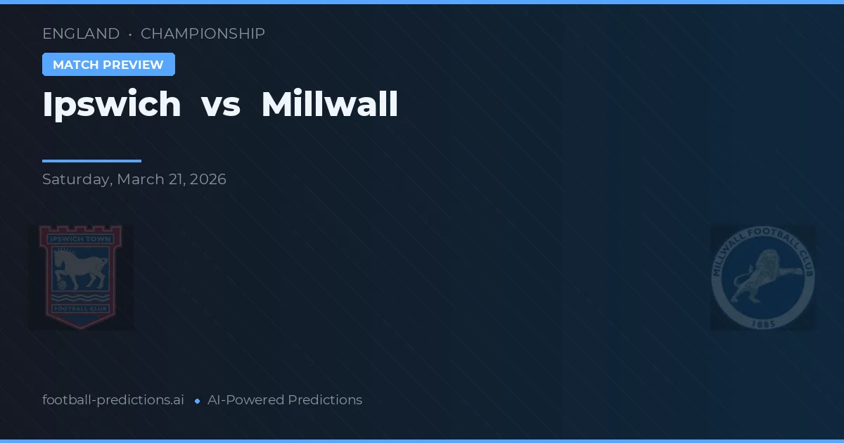 Ipswich vs Millwall — předpověď a náhled zápasu