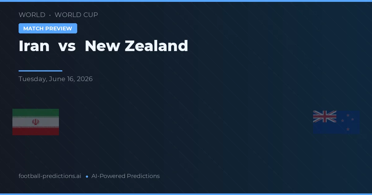 Írán vs Nový Zéland — předpověď a náhled zápasu