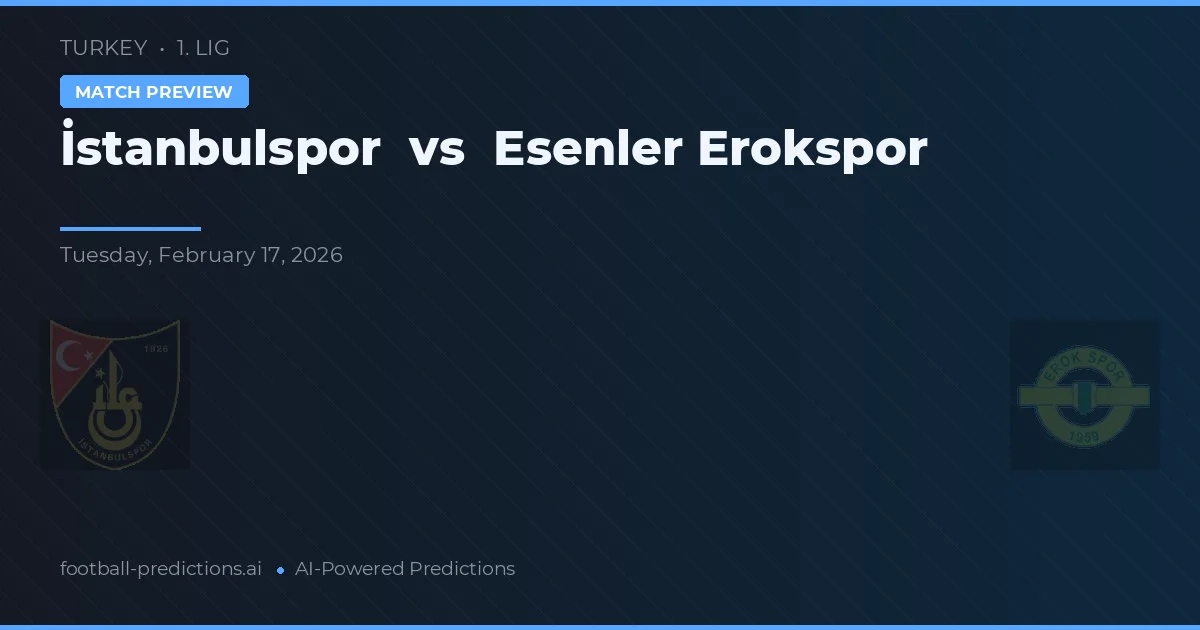Istanbulspor vs Esenler Erokspor — předpověď a náhled zápasu