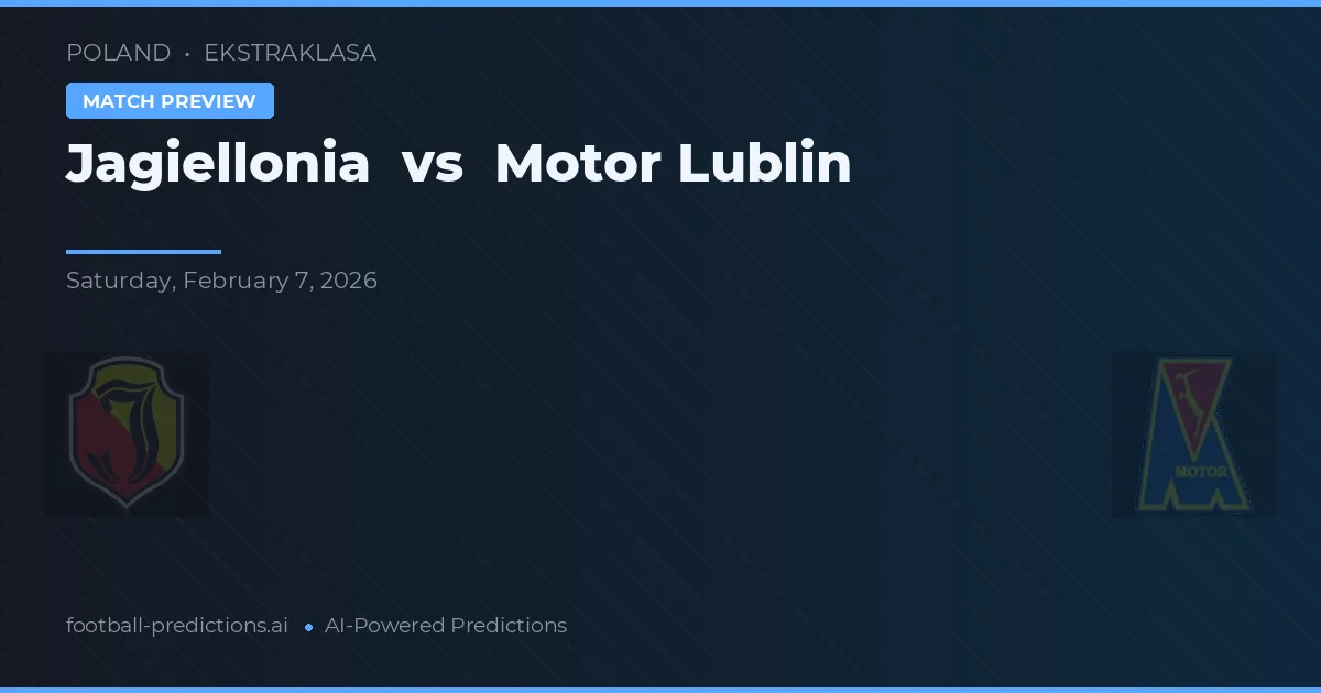 Jagiellonia vs Motor Lublin — předpověď a náhled zápasu