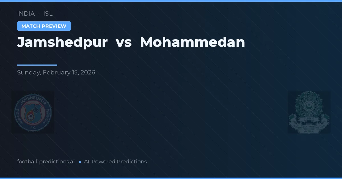 Jamshedpur vs Mohammedan — předpověď a náhled zápasu
