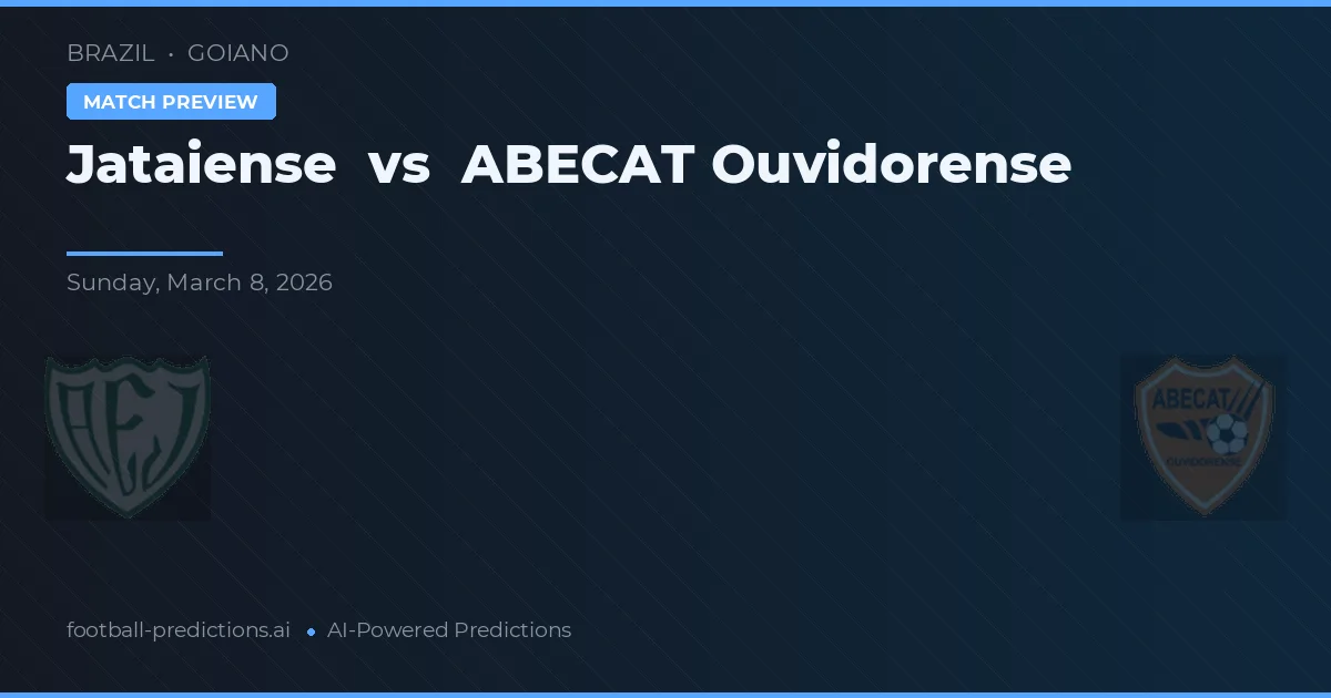 Jataiense vs ABECAT Ouvidorense — předpověď a náhled zápasu
