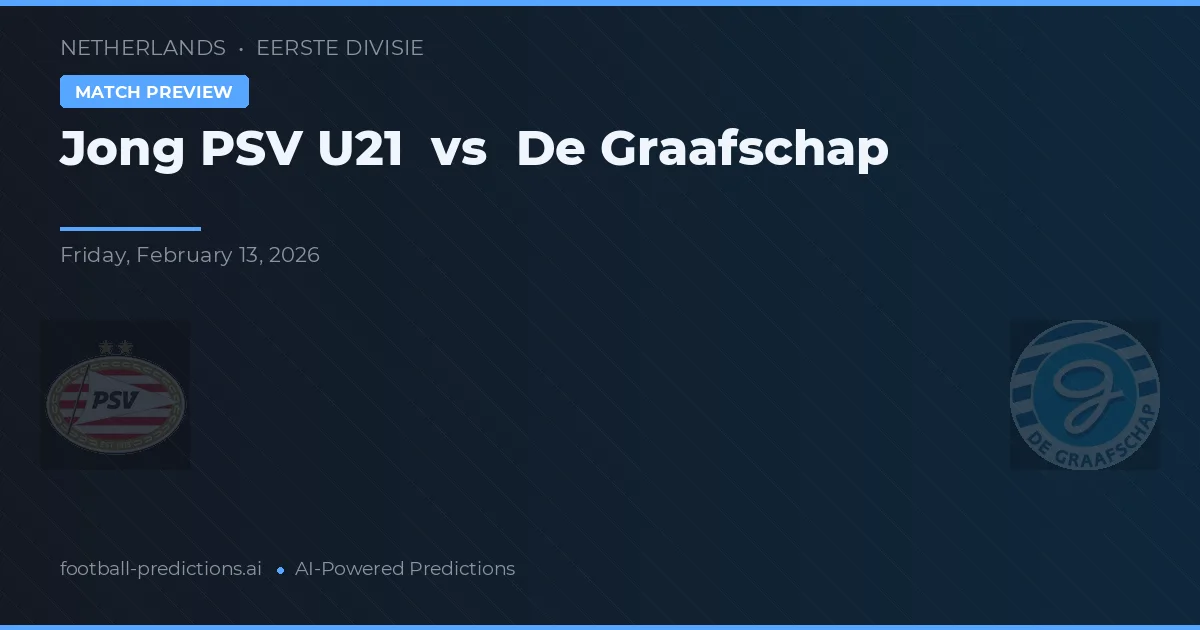 Jong PSV U21 vs De Graafschap — předpověď a náhled zápasu