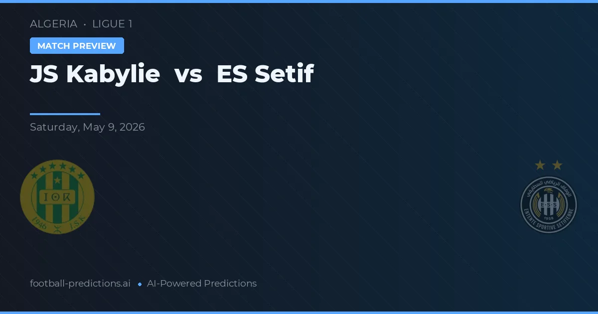 JS Kabylie vs ES Sétif — předpověď a náhled zápasu