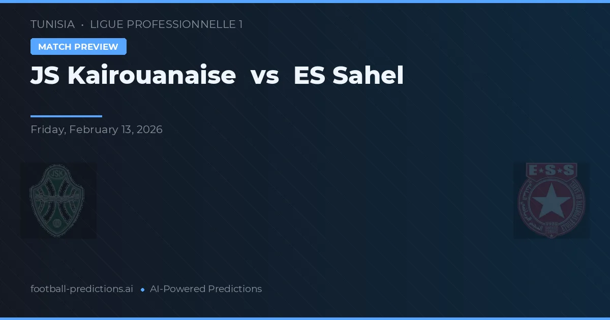 JS Kairouanaise vs ES Sfax — předpověď a náhled zápasu