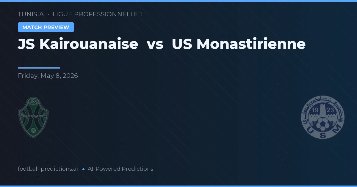 JS Kairouanaise vs US Monastirienne — předpověď a náhled zápasu