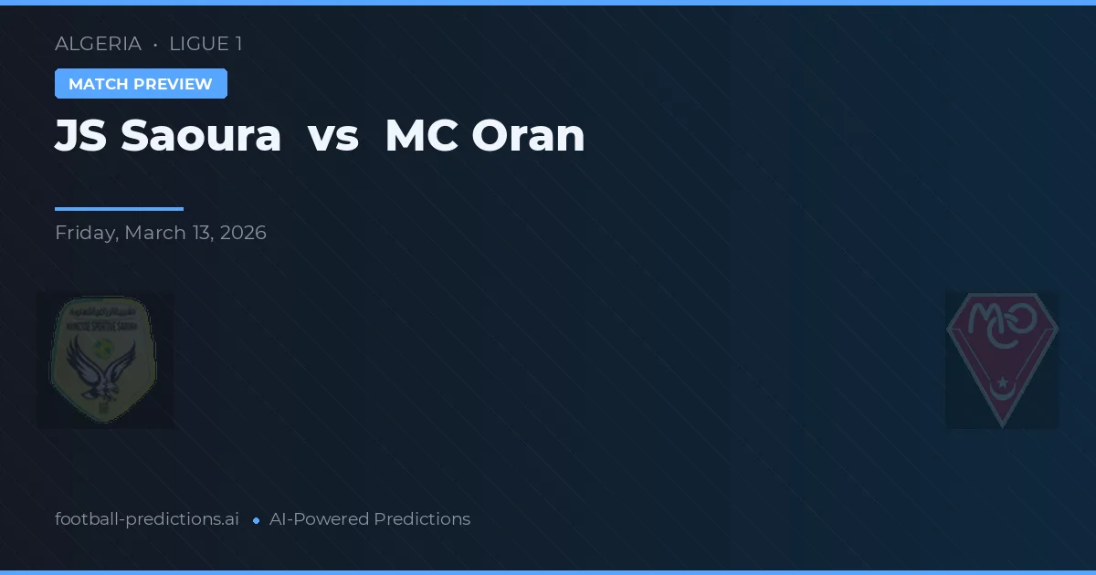 JS Saoura vs MC Oran — předpověď a náhled zápasu
