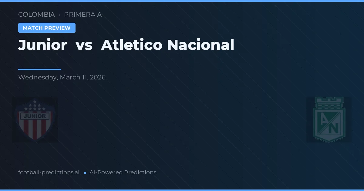 Junior vs Atlético Nacional — předpověď a náhled zápasu
