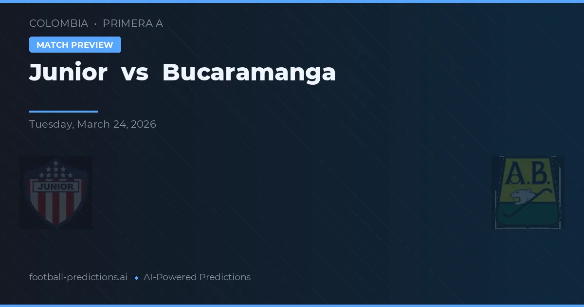 Junior vs Bucaramanga — předpověď a náhled zápasu