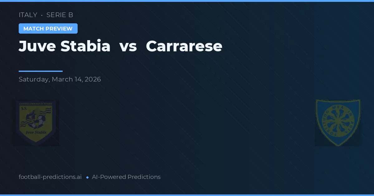 Juve Stabia vs Carrarese — předpověď a náhled zápasu