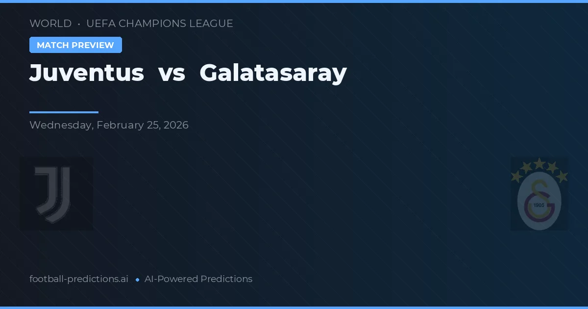 Juventus vs Galatasaray — předpověď a náhled zápasu
