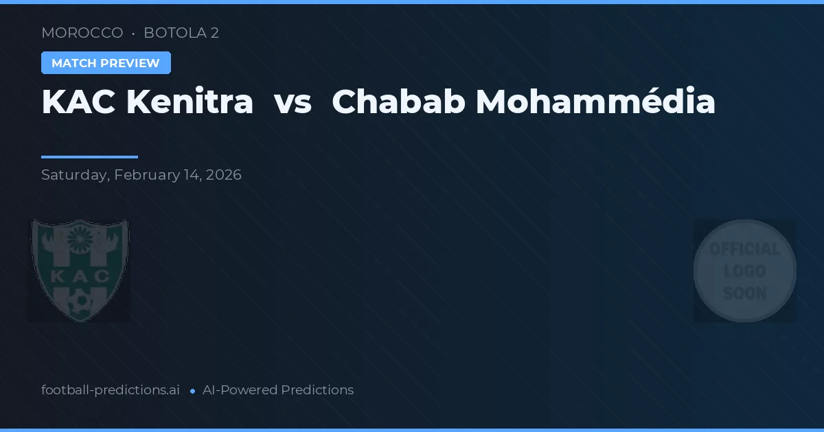 KAC Kenitra vs Chabab Mohammédia — předpověď a náhled zápasu