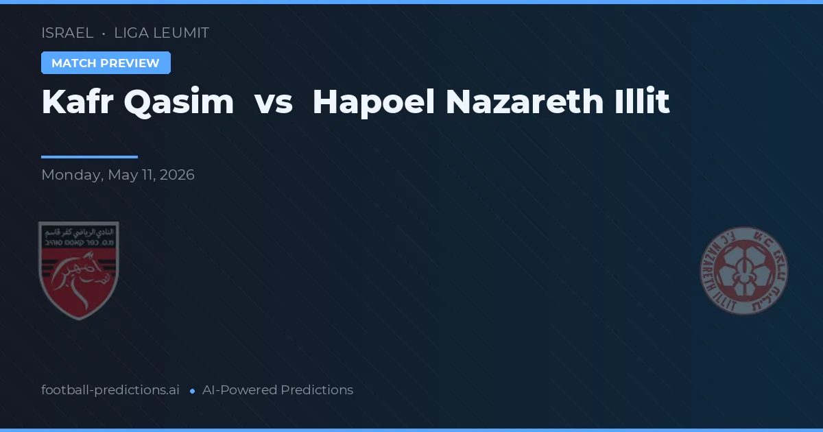 Kafr Qasim vs Hapoel Nazaret Illit — předpověď a náhled zápasu