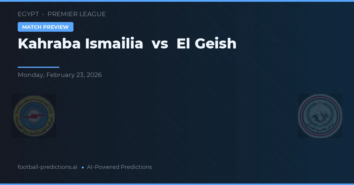 Kahraba Ismailia vs El Geish — předpověď a náhled zápasu