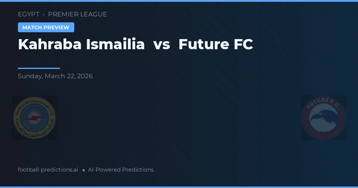 Kahraba Ismailia vs Future FC — předpověď a náhled zápasu