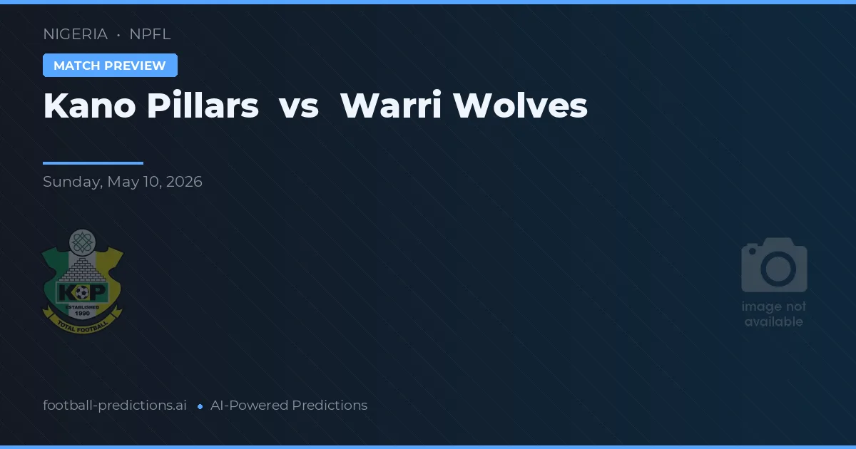 Kano Pillars vs Warri Wolves — předpověď a náhled zápasu