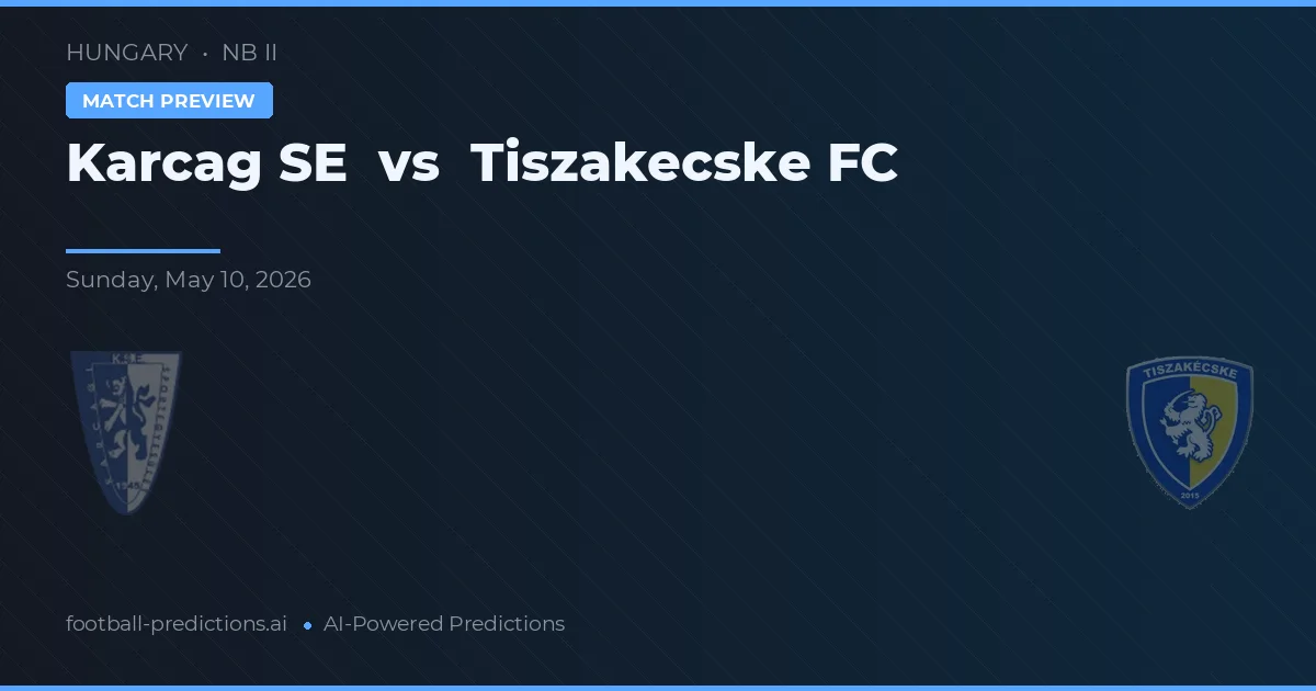 Karcag SE vs Tiszakecske FC — předpověď a náhled zápasu