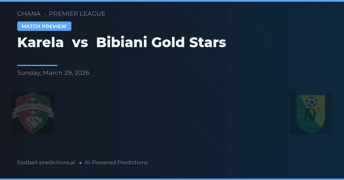 Karela vs Bibiani Gold Stars — předpověď a náhled zápasu