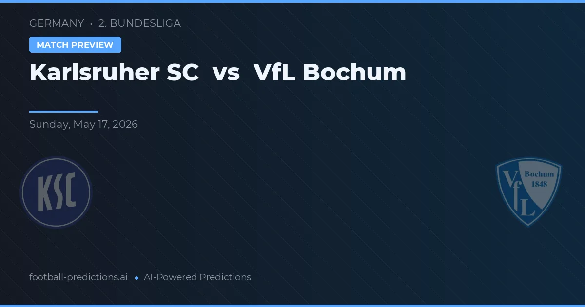 Karlsruher SC vs VfL Bochum — předpověď a náhled zápasu