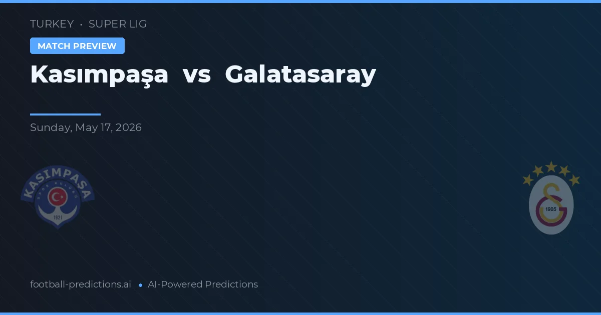 Kasımpaşa vs Galatasaray — předpověď a náhled zápasu