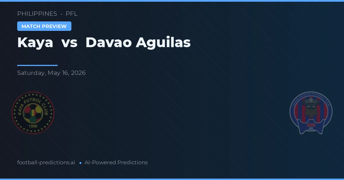 Kaya vs Davao Aguilas — předpověď a náhled zápasu