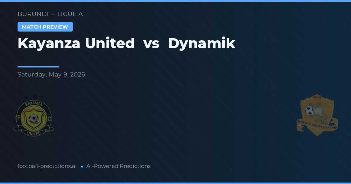 Kayanza United vs Dynamik — předpověď a náhled zápasu