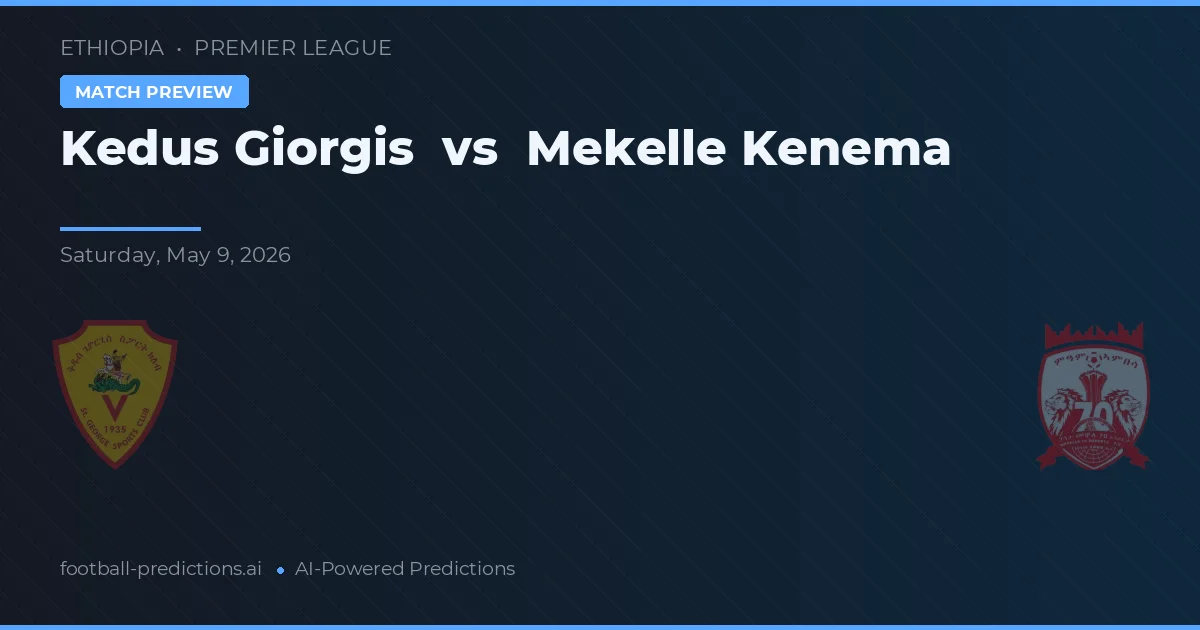 Kedus Giorgis vs Mekelle Kenema — předpověď a náhled zápasu