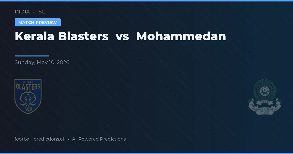 Kerala Blasters vs Mohammedan — předpověď a náhled zápasu