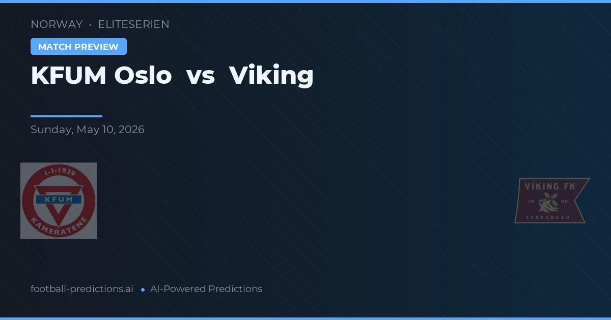 KFUM Oslo vs Viking — předpověď a náhled zápasu