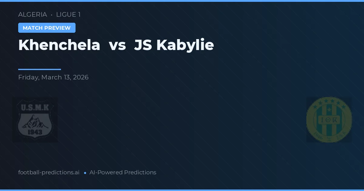Khenchela vs JS Kabylie — předpověď a náhled zápasu