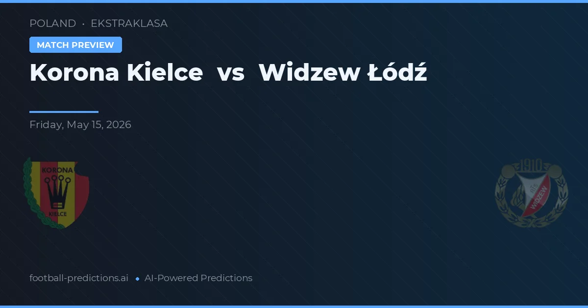 Korona Kielce vs Widzew Łódź — předpověď a náhled zápasu
