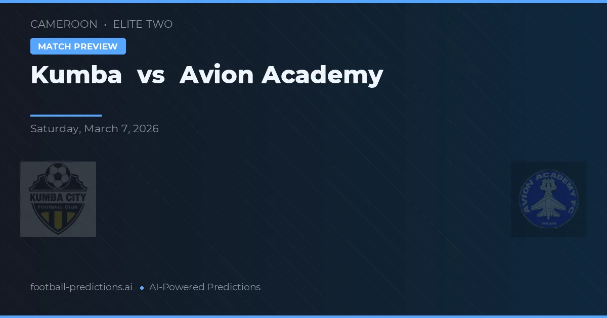 Kumba vs Avion Akademie — předpověď a náhled zápasu