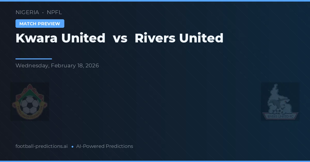 Kwara United vs Rivers United — předpověď a náhled zápasu