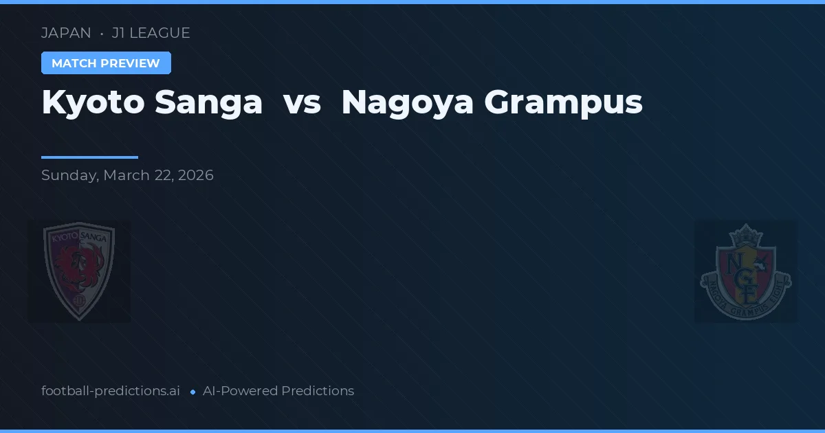 Kyoto Sanga vs Nagoya Grampus — předpověď a náhled zápasu