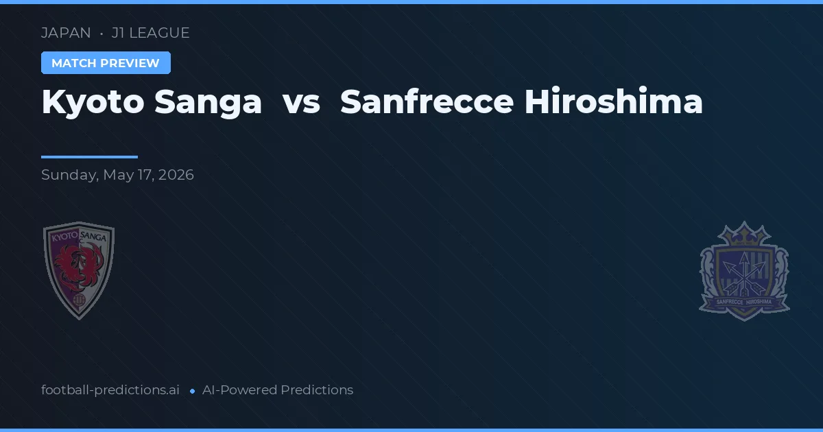 Kyoto Sanga vs Sanfrecce Hiroshima — předpověď a náhled zápasu