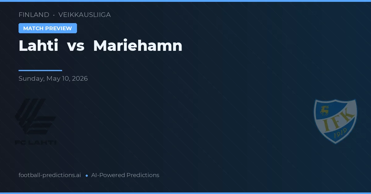 Lahti vs Mariehamn — předpověď a náhled zápasu