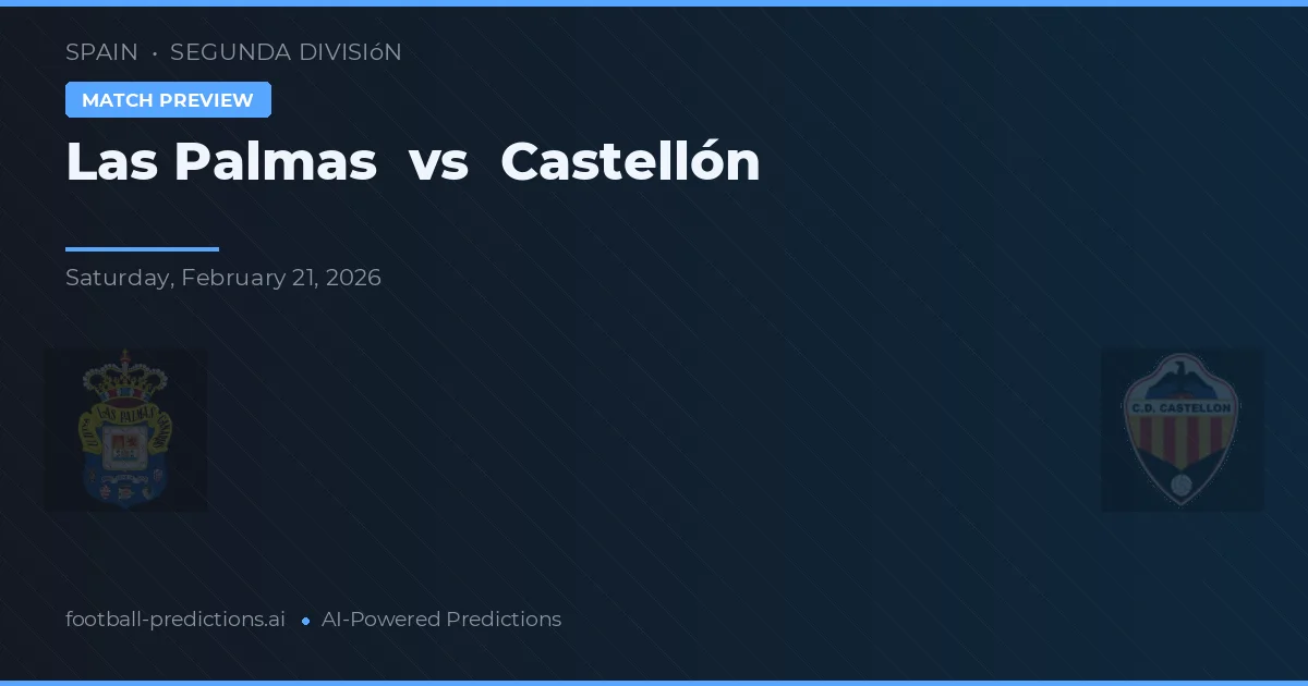 Las Palmas vs Castellón — předpověď a náhled zápasu