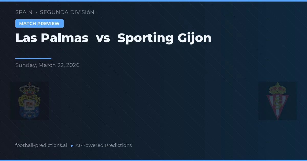 Las Palmas vs Sporting Gijón — předpověď a náhled zápasu