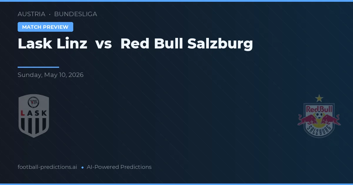 LASK Linz vs Red Bull Salzburg — předpověď a náhled zápasu