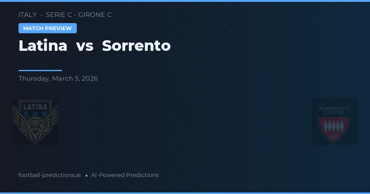 Latina vs Sorrento — předpověď a náhled zápasu